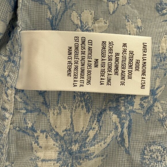 Robert Graham Limited Edition light blue patterned button down size L - Picture 9 of 9